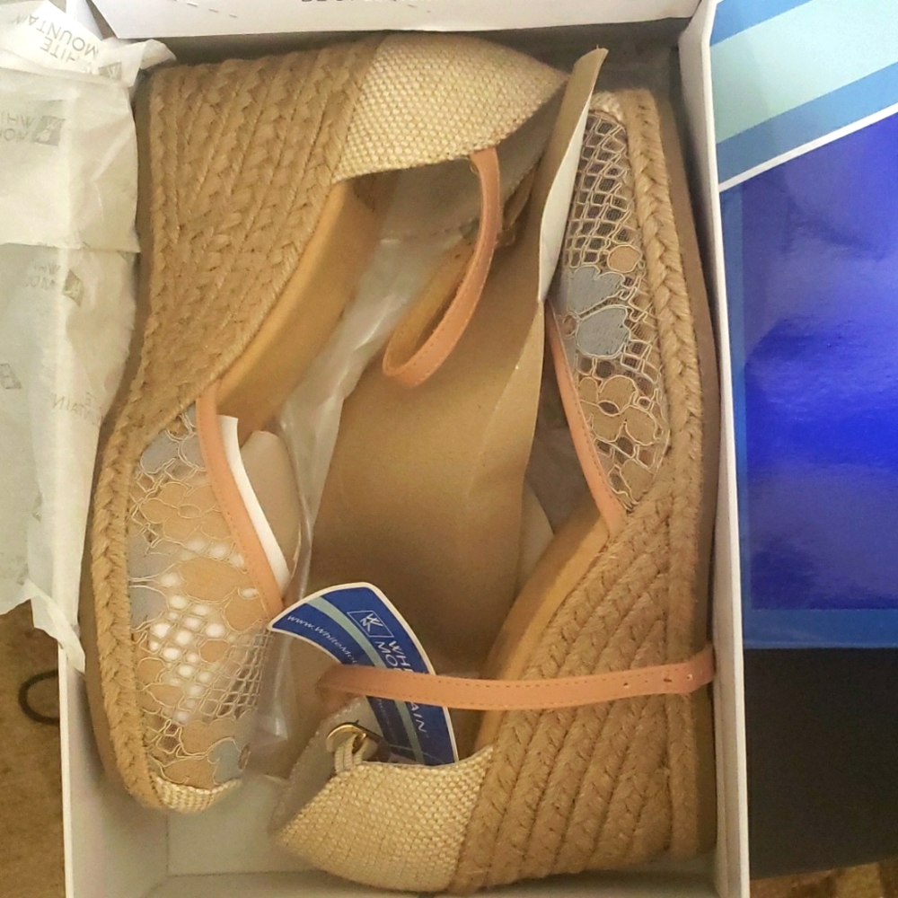 White Mountain Women's Mamba Espadrille Edge Sandal NWT